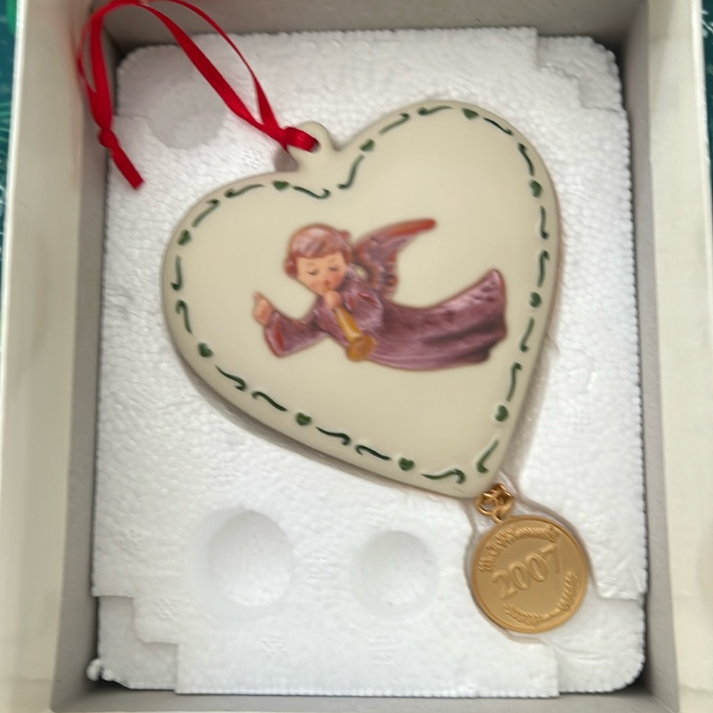 M. J. Hummel 2007 flying angel ornament.